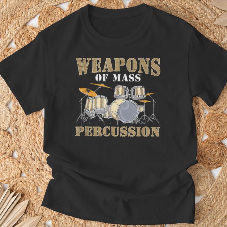 Rock Band Musical Instrument Drum Kit T-Shirt Gifts for Old Men