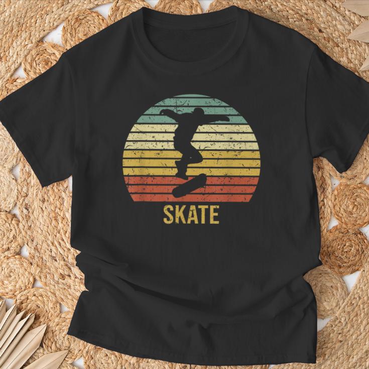 Skaterintagekateboard Retrokateboarder Grafik T-Shirt Geschenke für alte Männer