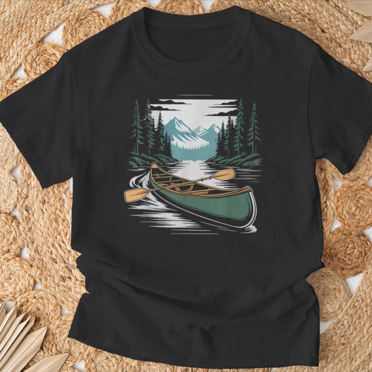 Solo Canoe Tourer Who Knows Every Rapid Campsite Portage T-Shirt Gifts for Old Men