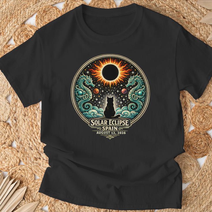 Spain Solar Eclipse 2026 Enjoy The Totality August 12 2026 T-Shirt Gifts for Old Men