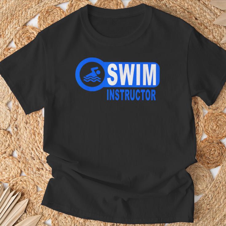 Swim Instructor Swimming Teacher Classes T-Shirt Gifts for Old Men