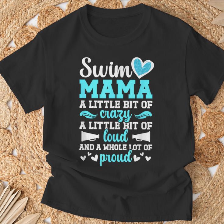 Swim Mama Proud Swimming Mom Of A Swimmer Mother Swim Mom T-Shirt Gifts for Old Men