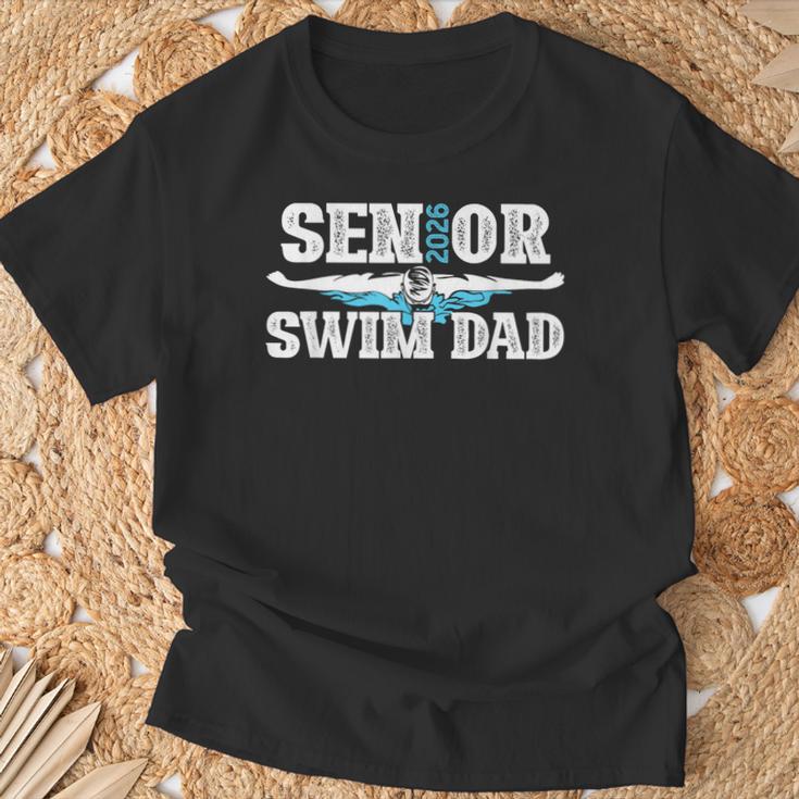 Swim Senior Dad 2026 Proud Swimming Senior Father 2026 T-Shirt Gifts for Old Men