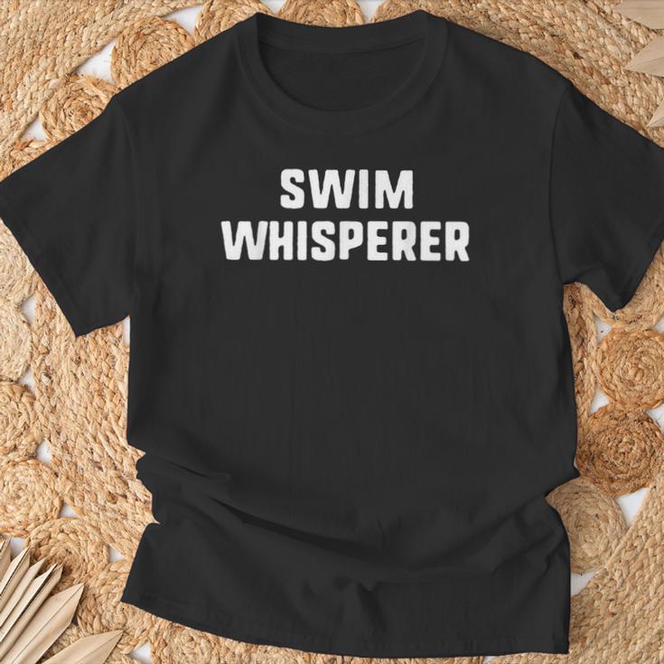 Swim Whisperer Swimming Coach Teacher Instructor T-Shirt Gifts for Old Men