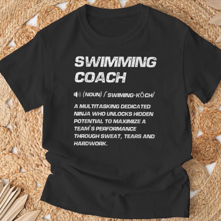 Swimming Coach Definition Swimming Instructor T-Shirt Gifts for Old Men Swimming Coach Definition Swimming Instructor T-Shirt Gifts for Old Men
