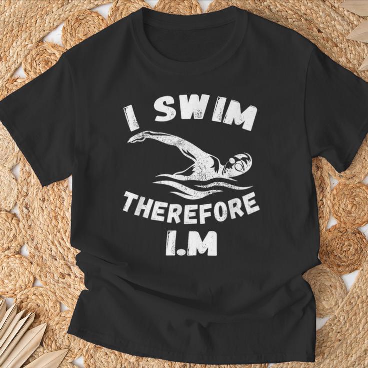 Swimming Competitive Freestyle Swim For Swimmer T-Shirt Gifts for Old Men
