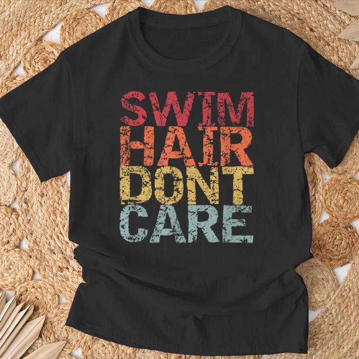 Swimming Pool Diving Sport Swimmer Swim Hair Dont Care T-Shirt Gifts for Old Men Swimming Pool Diving Sport Swimmer Swim Hair Dont Care T-Shirt Gifts for Old Men
