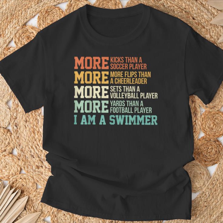 Swimming Saying Swim Swimmer T-Shirt Gifts for Old Men