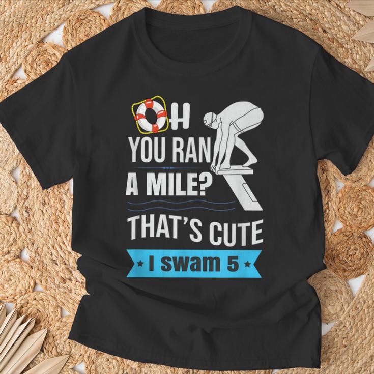 Swimming Saying For Swimmers T-Shirt Gifts for Old Men