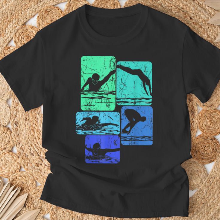 Swimming Swimmers T-Shirt Gifts for Old Men Swimming Swimmers T-Shirt Gifts for Old Men