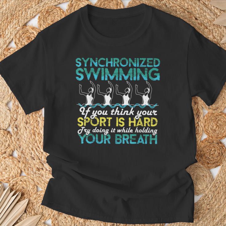 Synchronized Swimming Shirt Synchro Swimmer Artistic T-Shirt Gifts for Old Men Synchronized Swimming Shirt Synchro Swimmer Artistic T-Shirt Gifts for Old Men