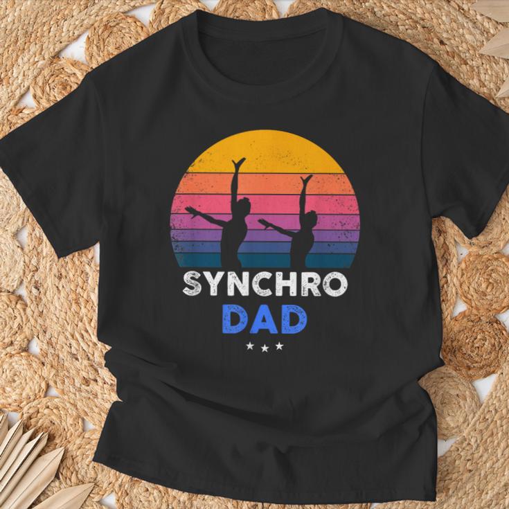 Synchronized Swimming Synchro Dad T-Shirt Gifts for Old Men