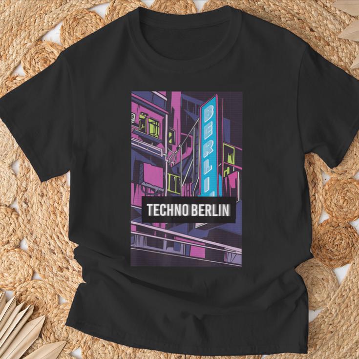 Techno Berlínubsuelo Rave City Idea De Regalo Camiseta unisex Regalos para ancianos