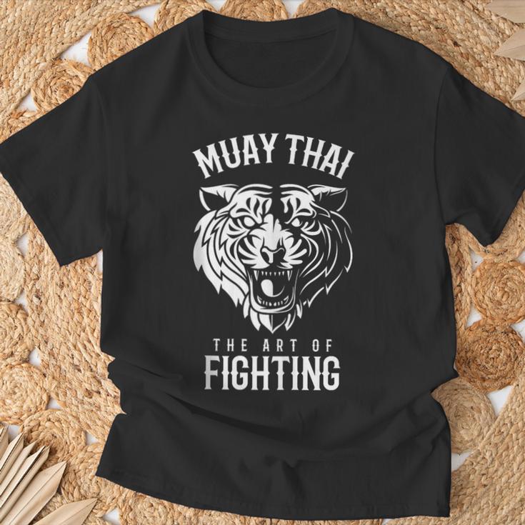 Tiger Muay Thai And Kickboxing T-Shirt Gifts for Old Men