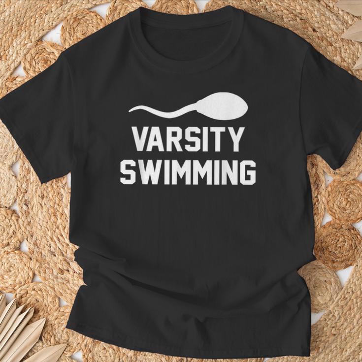 Varsity Swimming For Men Women T-Shirt Gifts for Old Men Varsity Swimming For Men Women T-Shirt Gifts for Old Men