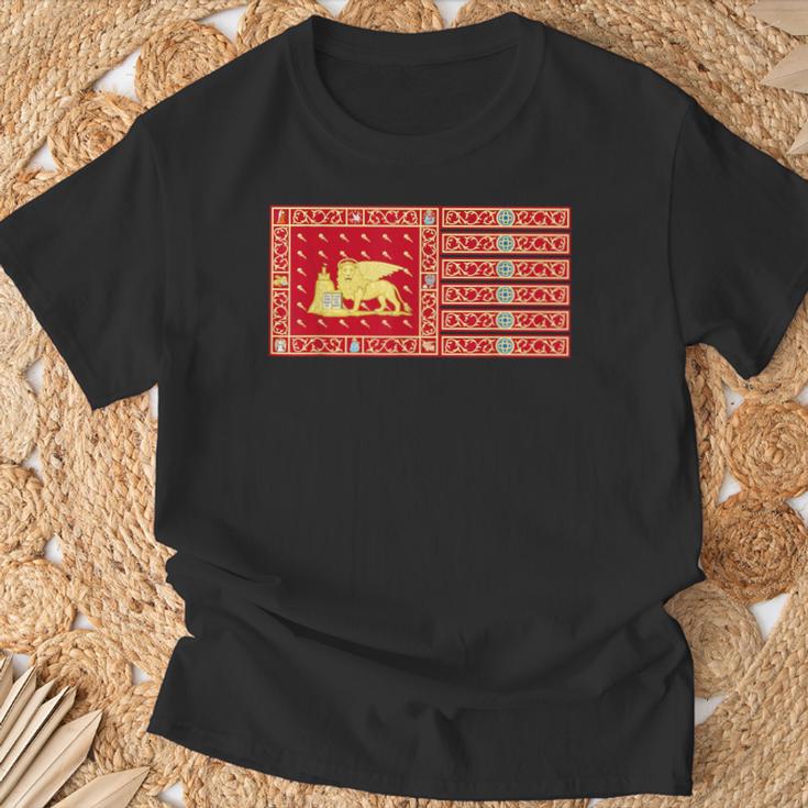 Venecia Italia Banderaenezia Italia Banner Camiseta unisex Regalos para ancianos