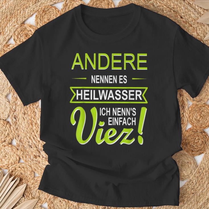 Viez Apfelweinon Der Mosel Trier Heilwasser Istiez T-Shirt Geschenke für alte Männer