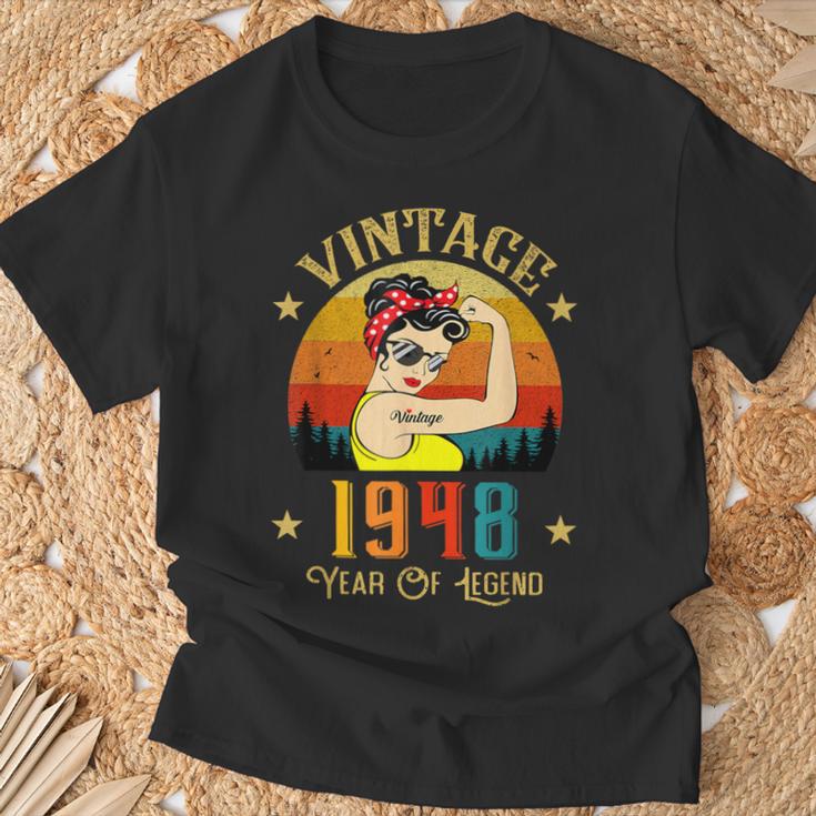 Vintage 1948 Anniversaire S 78 Ans Drôleintage 1948 T-Shirt Cadeaux pour les vieillards