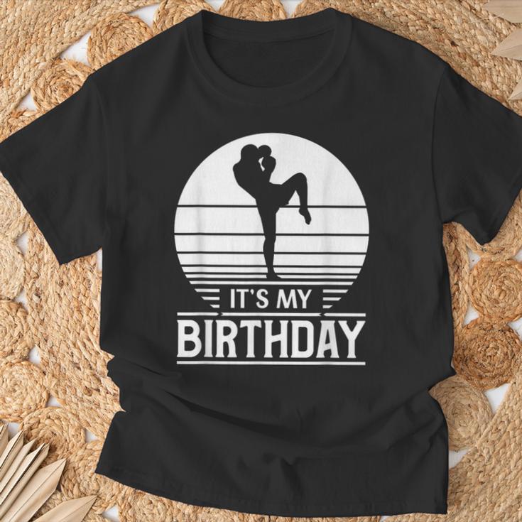 Vintage Birthday Shirt Muay Thai Kickboxer Its My Birthday T-Shirt Gifts for Old Men Vintage Birthday Shirt Muay Thai Kickboxer Its My Birthday T-Shirt Gifts for Old Men
