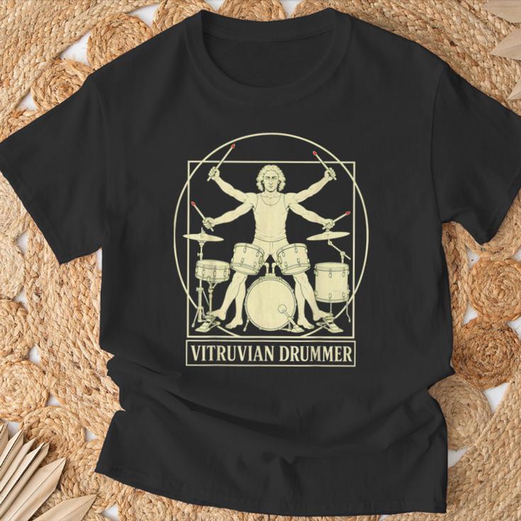 Vitruvian Drummer Drum Kit Music Lover Musician Men T-Shirt Gifts for Old Men Vitruvian Drummer Drum Kit Music Lover Musician Men T-Shirt Gifts for Old Men