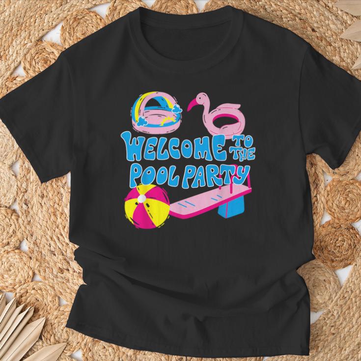 Welcome To The Pool Party Birthday Summer Family Swimming T-Shirt Gifts for Old Men Welcome To The Pool Party Birthday Summer Family Swimming T-Shirt Gifts for Old Men