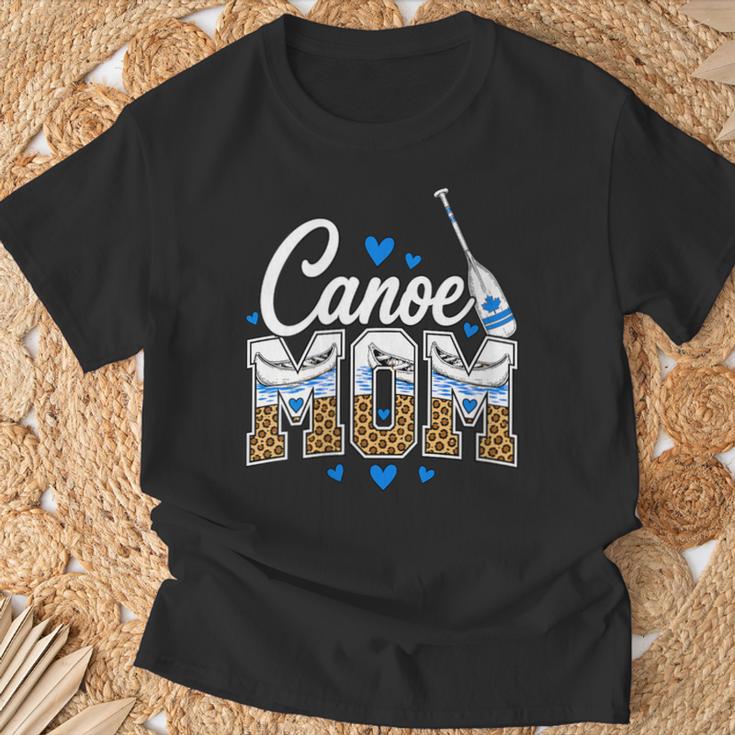 Women's Canoe Mom Leopard Print Paddle River Lake Sport Mother T-Shirt Gifts for Old Men Women's Canoe Mom Leopard Print Paddle River Lake Sport Mother T-Shirt Gifts for Old Men