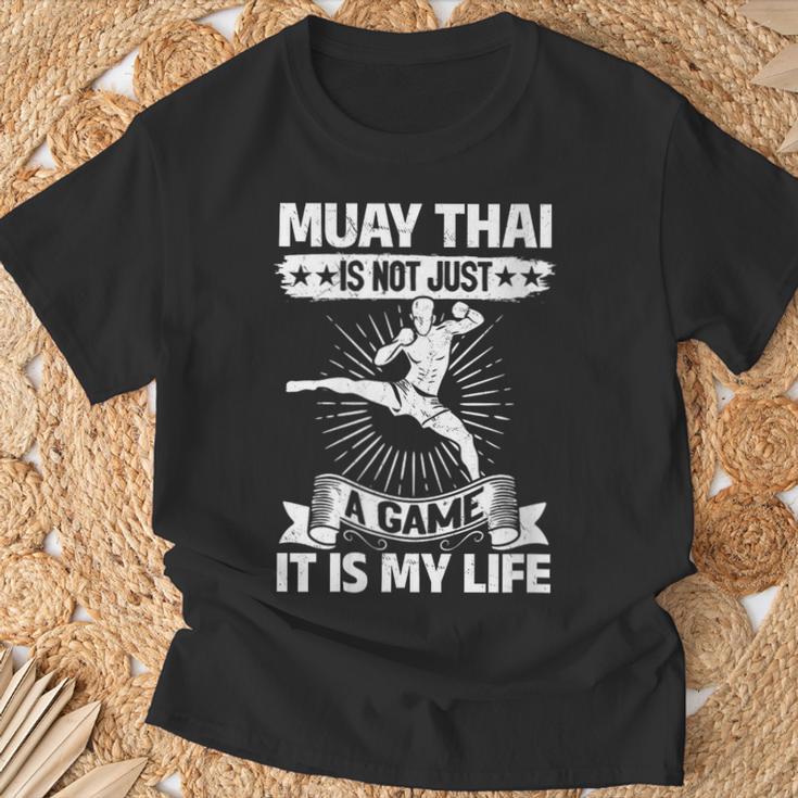 Women's Muay Thai Muay Thai Is Not Just a Game It Is My Life T-Shirt Gifts for Old Men Women's Muay Thai Muay Thai Is Not Just a Game It Is My Life T-Shirt Gifts for Old Men