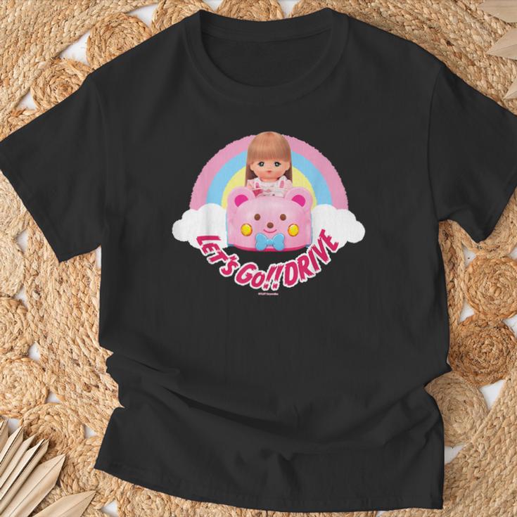 メルちゃん くまさんカーでlet's Go Drive 〜Under The Rainbow〜【片面プリント】 Tシャツ 高齢者への贈り物