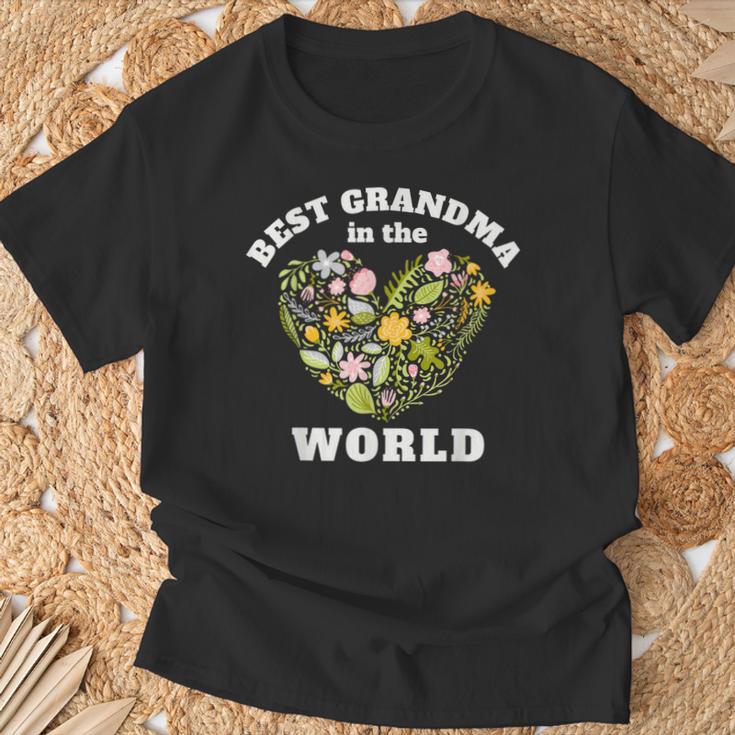 母の日 世界で一番のおばあちゃん グランドマザー Tシャツ 高齢者への贈り物