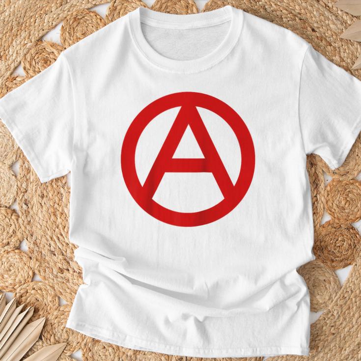 Anarquía Anarquismo Anarquistasímbolo Manga Raglan Camiseta unisex Regalos para ancianos