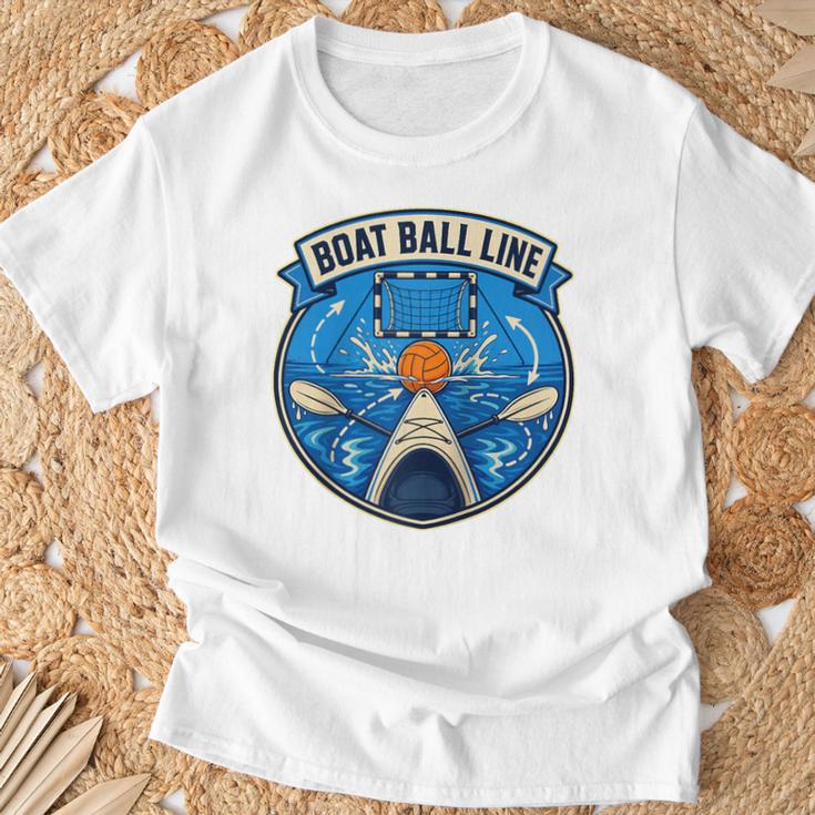 Boat Ball LINE Kayak Polo Canoe Team Raglan Baseball Tee T-Shirt Gifts for Old Men
