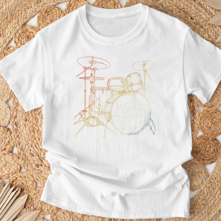 Drum Kit Vintage Look Music Concert Sweatshirt T-Shirt Gifts for Old Men Drum Kit Vintage Look Music Concert Sweatshirt T-Shirt Gifts for Old Men