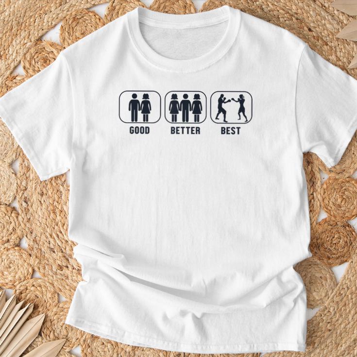 Good Better Best Boxer Kickboxer Fan Muay Thai Boxing T-Shirt Gifts for Old Men Good Better Best Boxer Kickboxer Fan Muay Thai Boxing T-Shirt Gifts for Old Men