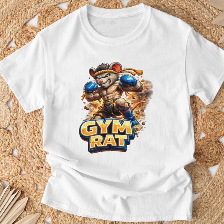 Gym Rat Kickboxing Nak Muay Thai Boxing Fighter T-Shirt Gifts for Old Men Gym Rat Kickboxing Nak Muay Thai Boxing Fighter T-Shirt Gifts for Old Men