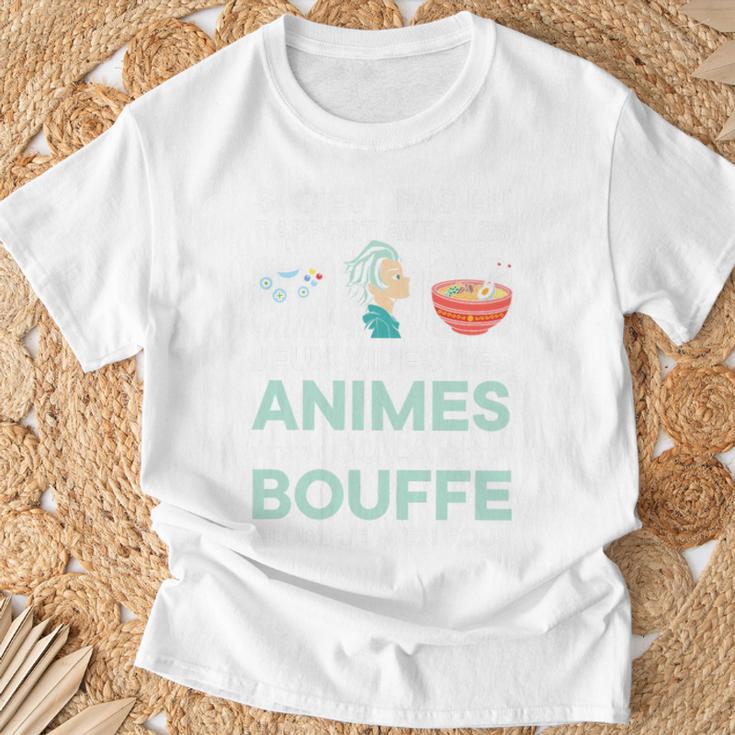 Jeuxideo Les Animes Ou La Bouffe Japon Animé Cadeau Manga Haut De Gamme T-Shirt Cadeaux pour les vieillards