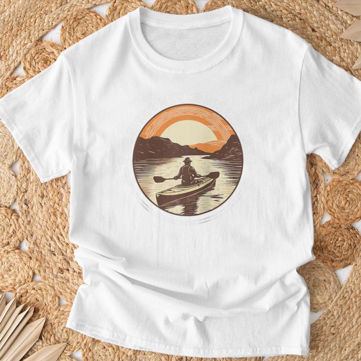 Kayak Kayaker Canoes-Boating Water-Paddle Canadier-Canoe Raglan Baseball Tee T-Shirt Gifts for Old Men