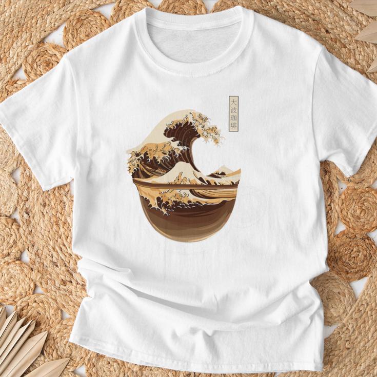 La Gran Ola De Café Divertida Parodiaintage Camiseta unisex Regalos para ancianos