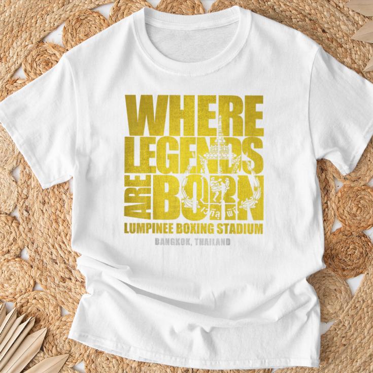 Muay Thai Lumpinee Boxing Stadium Where Legend Born T-Shirt Gifts for Old Men Muay Thai Lumpinee Boxing Stadium Where Legend Born T-Shirt Gifts for Old Men