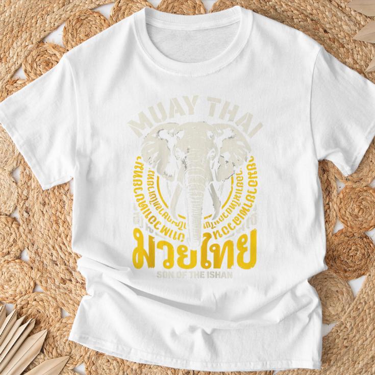 Muay Thai Thailand Fighter Martial Arts Son Of The Ishan Tee Raglan Baseball Tee T-Shirt Gifts for Old Men