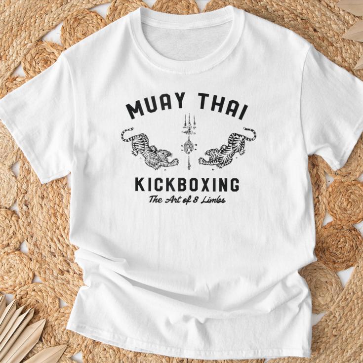 Muay Thai Twin Tigers MMA Warrior Fight T-Shirt Gifts for Old Men Muay Thai Twin Tigers MMA Warrior Fight T-Shirt Gifts for Old Men