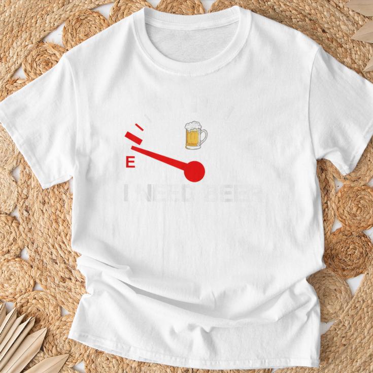 I Need A Beer おもしろ飲料燃料走行距離計 I Need Beer Tシャツ 高齢者への贈り物