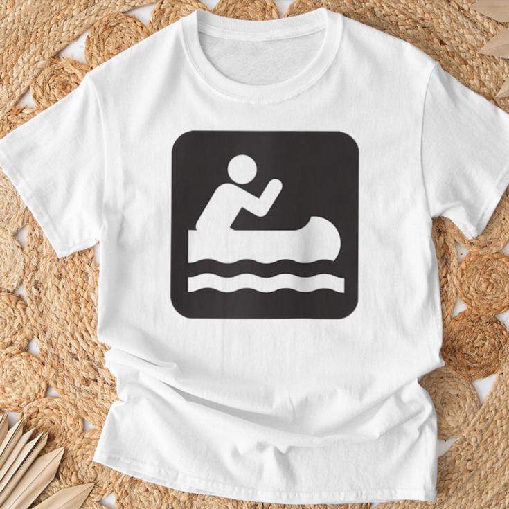 Outdoors Water Sports Canoe Canoeist Raglan Baseball Tee T-Shirt Gifts for Old Men