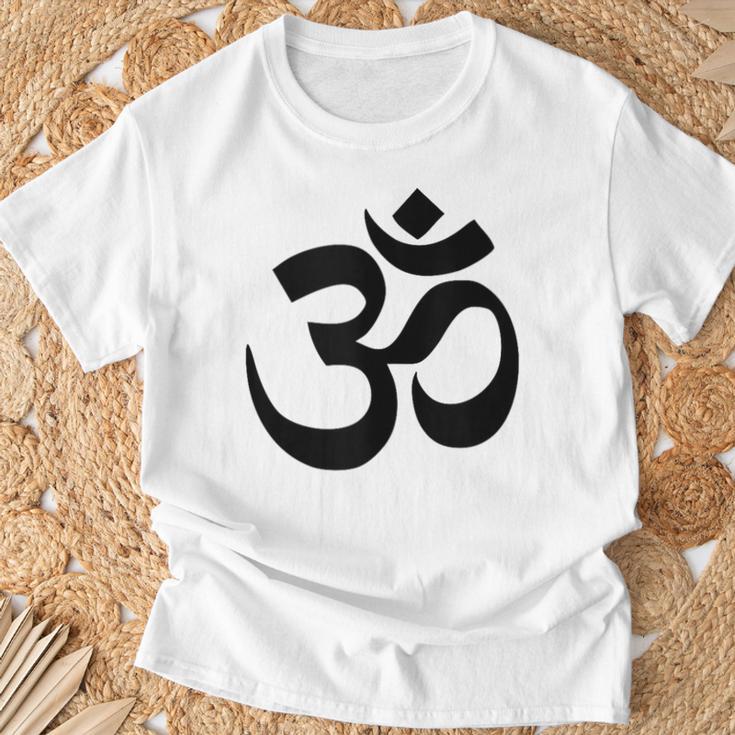 Símbolo Om Budista In Mangas Camiseta unisex Regalos para ancianos