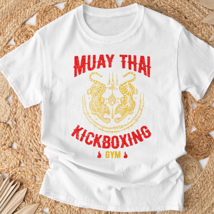 Tiger Muay Thai Kickboxing Gym MMA Training T-Shirt Gifts for Old Men Tiger Muay Thai Kickboxing Gym MMA Training T-Shirt Gifts for Old Men