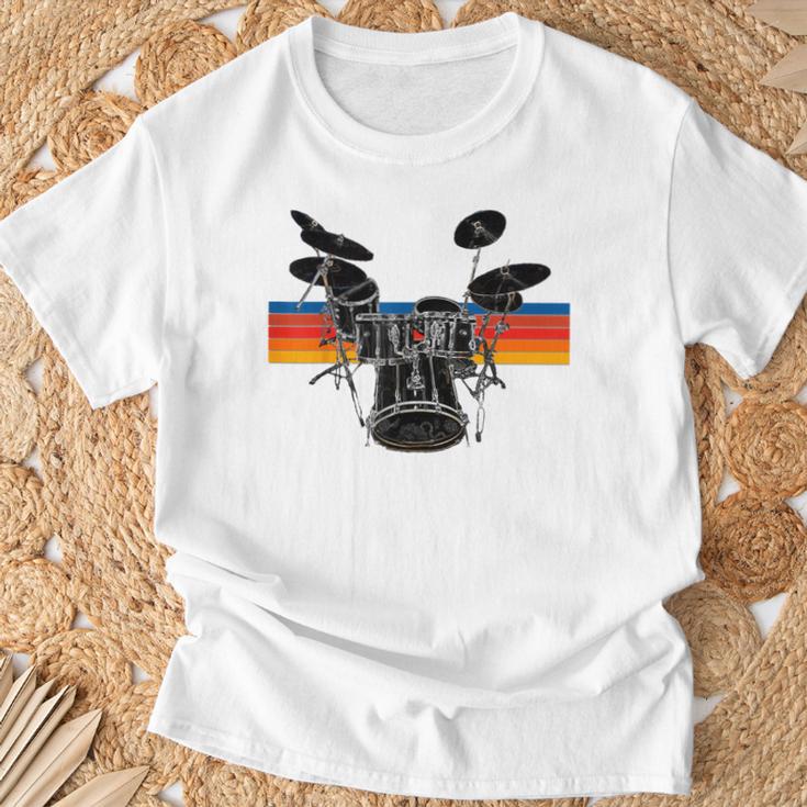 Vintage Drum Kit Drummer Rock Band Drums T-Shirt Gifts for Old Men Vintage Drum Kit Drummer Rock Band Drums T-Shirt Gifts for Old Men