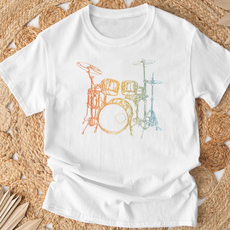 Vintage Drummer Drum Kit T-Shirt Gifts for Old Men Vintage Drummer Drum Kit T-Shirt Gifts for Old Men