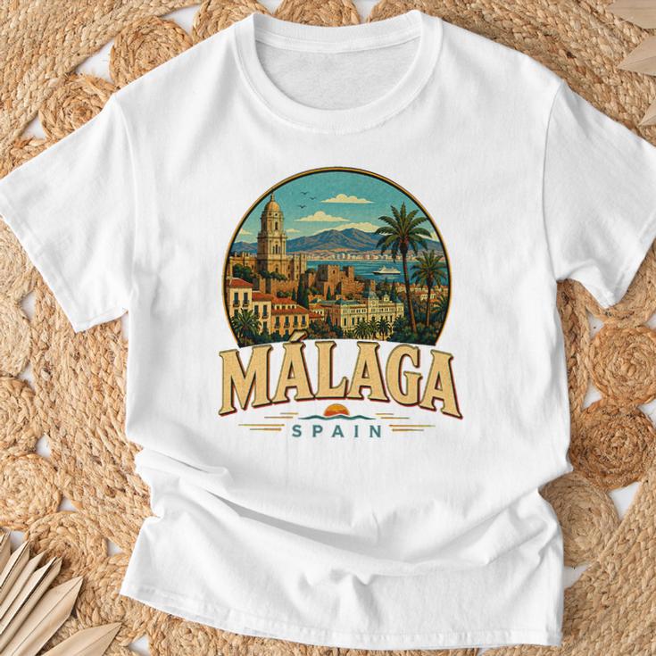 Vintage Málaga Españaiajeouvenir Monumento Regalo Camiseta unisex Regalos para ancianos