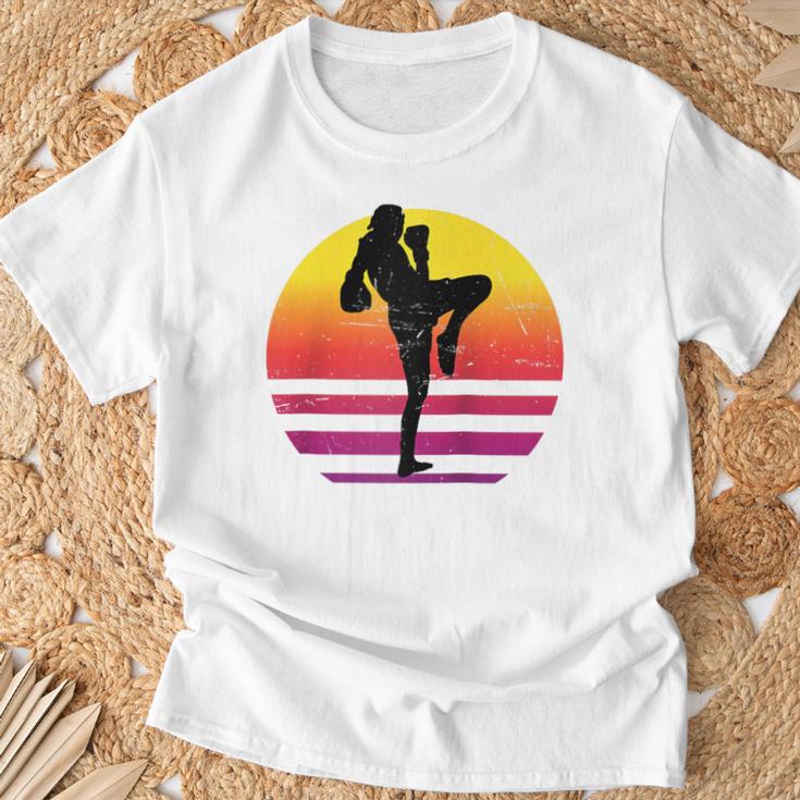 Women's Thai Boxer Thai Boxing Muay Thai Raglan Baseball Tee T-Shirt Gifts for Old Men