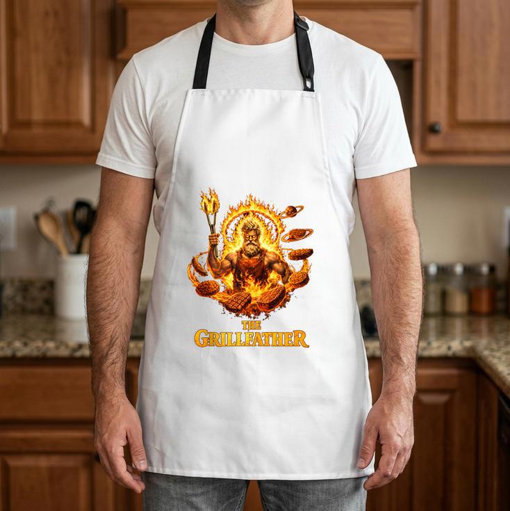 The Grillfather Mythic Vibe BBQ Dad Apron