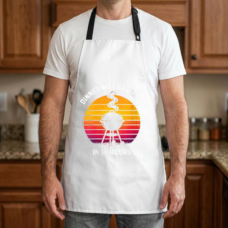 Women's Dinner Will Be Ready In 18 Hours Retro BBQ Dad Apron